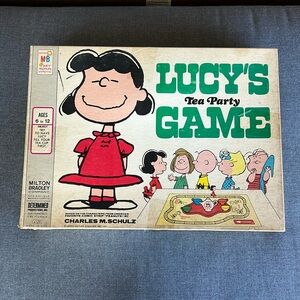 Lucy’s tea party vintage Milton Bradley game 1971